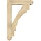 Ekena Millwork Merced Arts and Crafts Rough Sawn Bracket w/ Offset Brace, Douglas Fir, 6"W x 24"D x 36"H BKT0604X24X36MRC03RDF - alternate 4